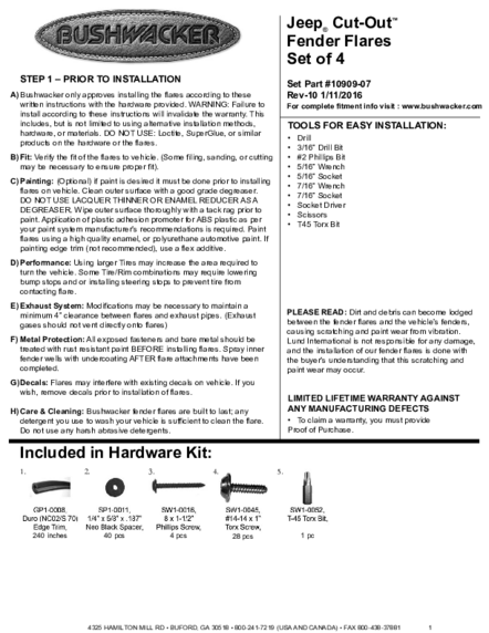 Installation Manual